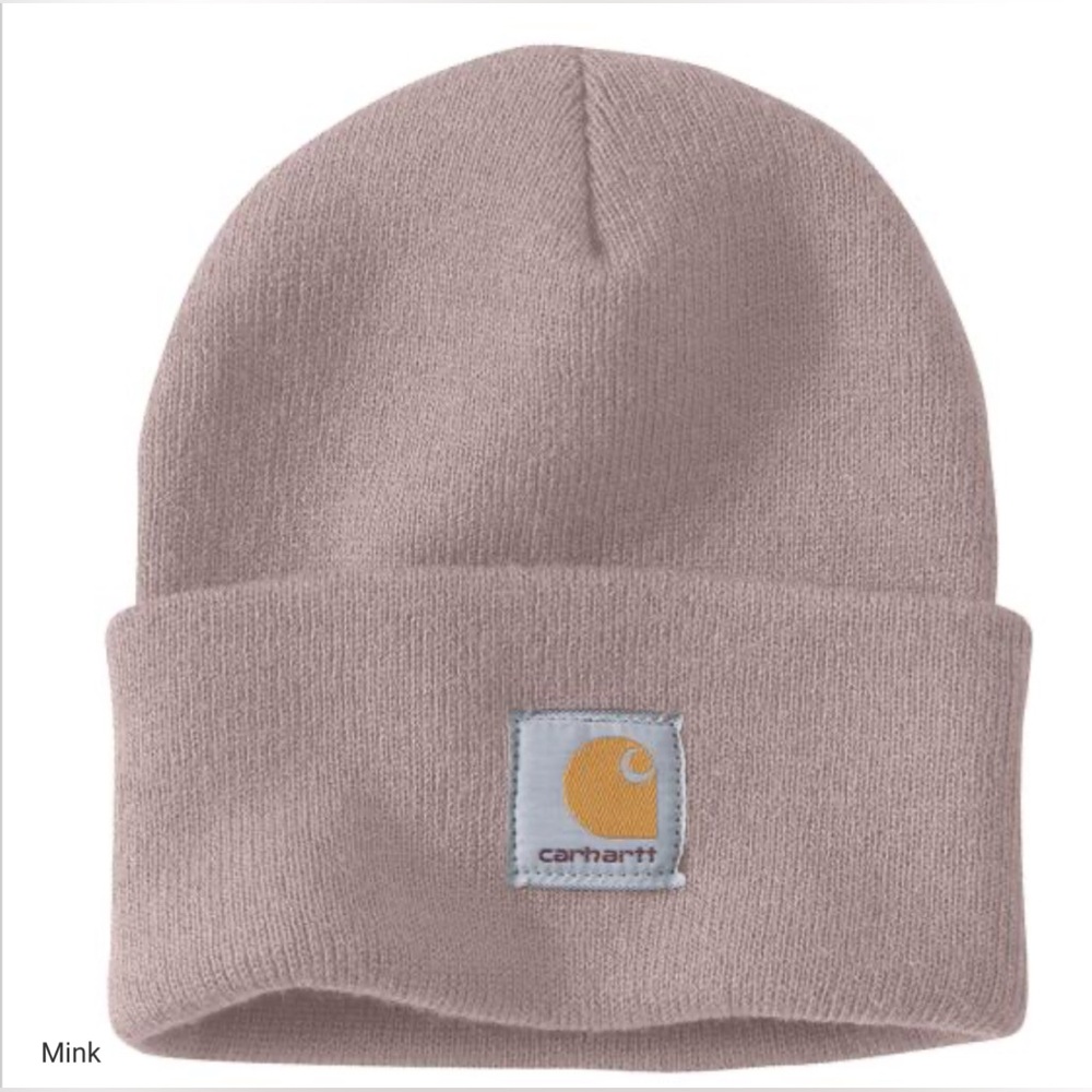 Carhartt Knit Cuffed Beanie, Watch Hat, Warm Winter, Mink - OS